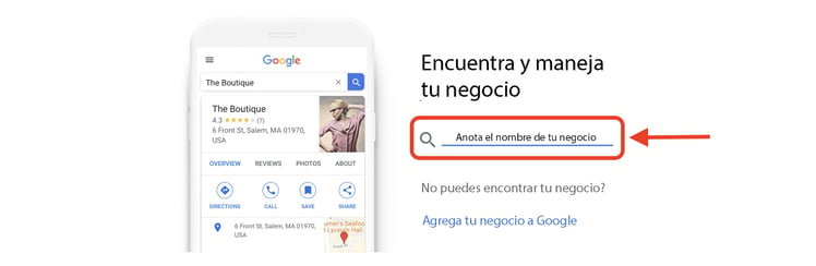 Actualiza la informacion de tu negocio