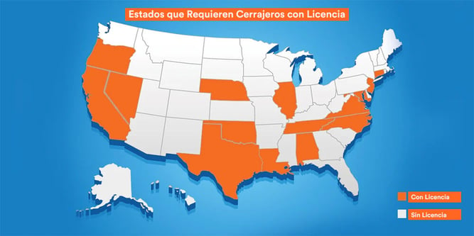 Estados que Requieren Cerrajeros con Licencia.