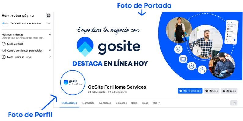 Diferencia entre la foto de perfil y la foto de portada de Facebook.